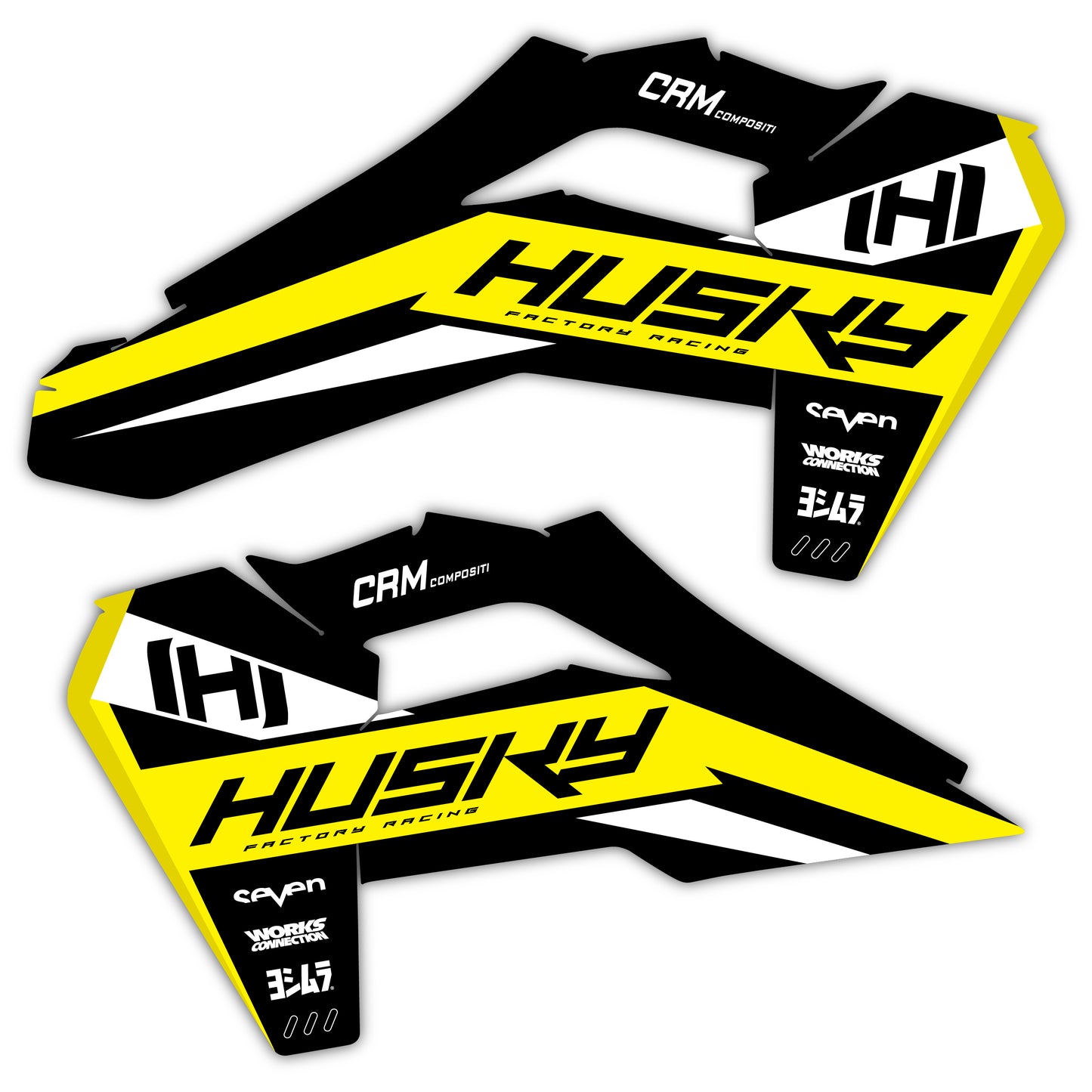 Radiator Shroud Graphics Kit - Fits Husqvarna TC 85, TC 125, FC 250, FC 350, FC 450, TE 300, FE 250, FE 350, FE 501