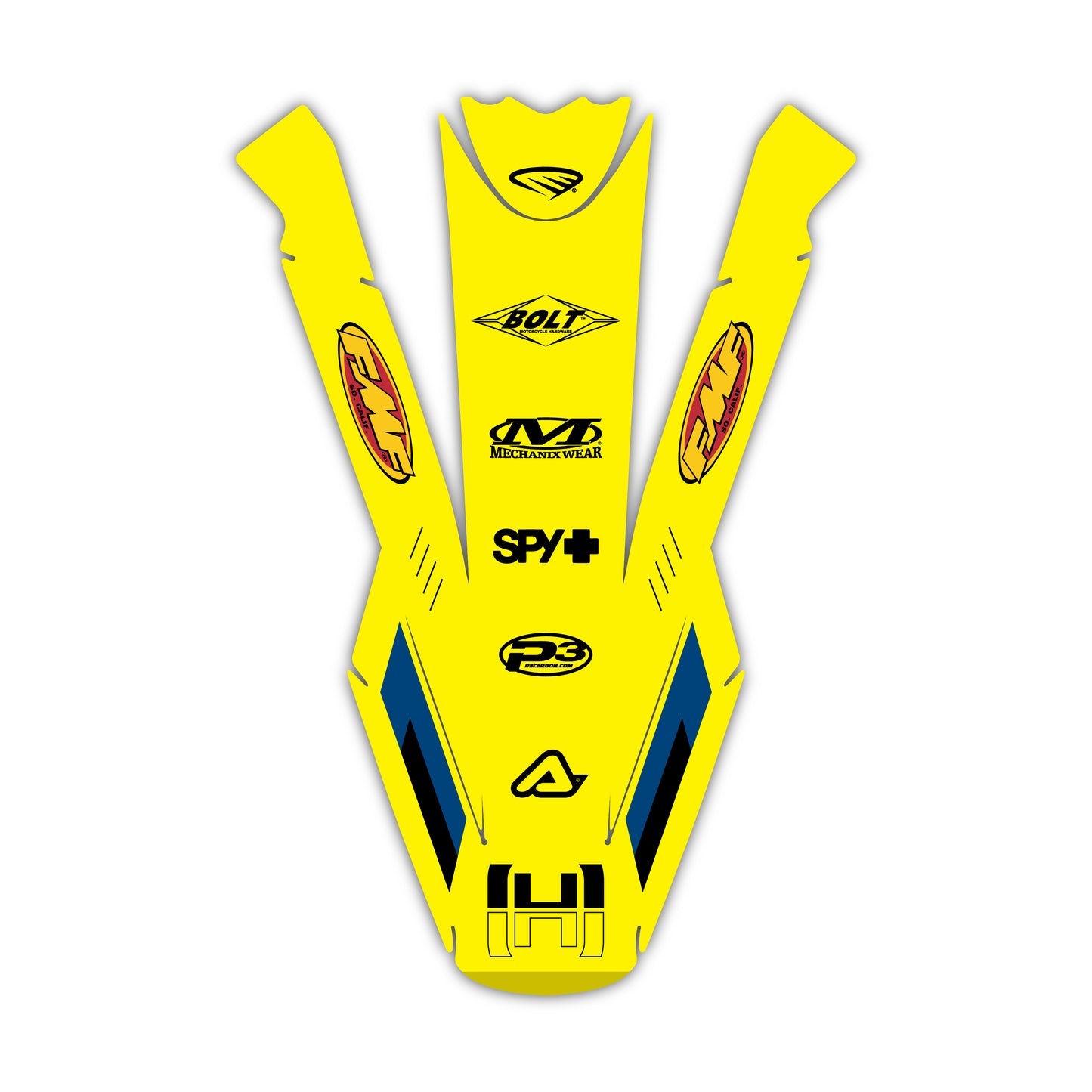 Front Fender Graphics Kit - Fits Husqvarna TC 85, TC 125, FC 250, FC 350, FC 450, TE 300, FE 250, FE 350, FE 501