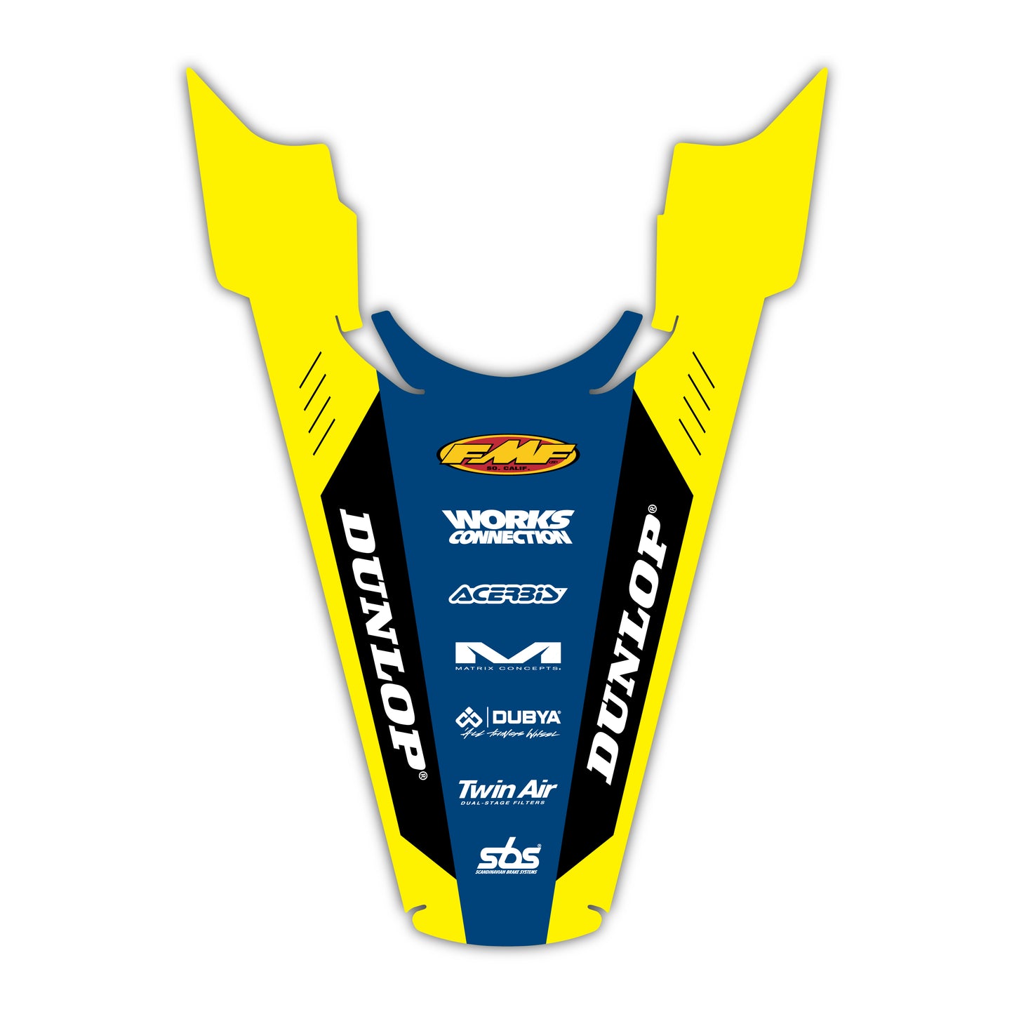 Rear Fender Graphics Kit - Fits Husqvarna TC 85, TC 125, FC 250, FC 350, FC 450, TE 300, FE 250, FE 350, FE 501