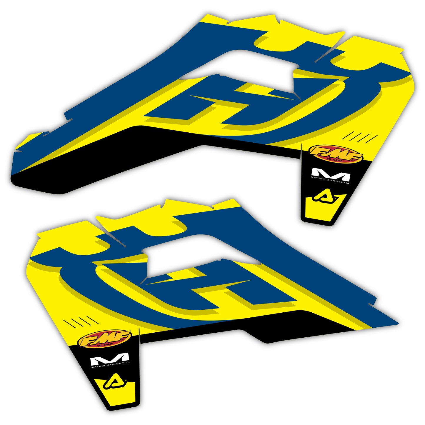 Radiator Shroud Graphics Kit - Fits Husqvarna TC 85, TC 125, FC 250, FC 350, FC 450, TE 300, FE 250, FE 350, FE 501