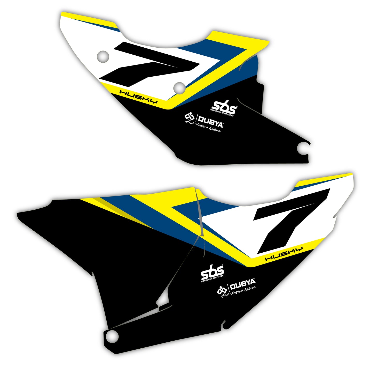 Side Number Plate Graphics Kit - Fits Husqvarna TC 85, TC 125, FC 250, FC 350, FC 450, TE 300, FE 250, FE 350, FE 501