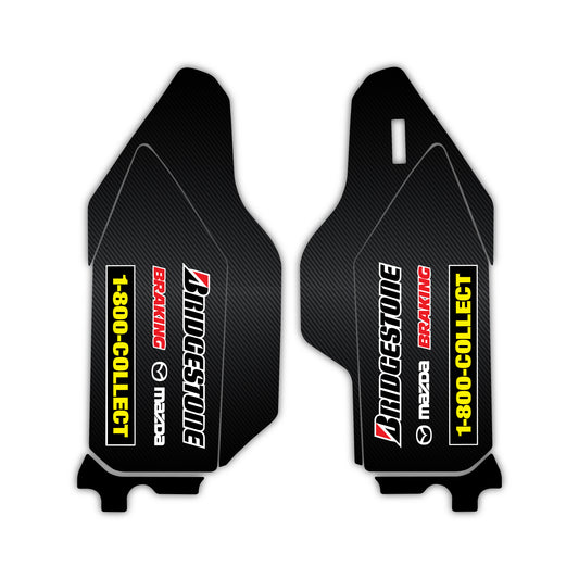 Kawasaki 2009-26 Fork Guard Plastic & Graphics Bolt-On kit - KX 250 F (2009-26) - KX 450 F (2009-25)