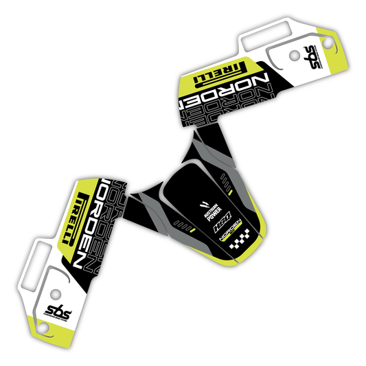 Lower Fork Guard Front Fender Mudguard Graphics Kit - Fits Husqvarna Norden 901