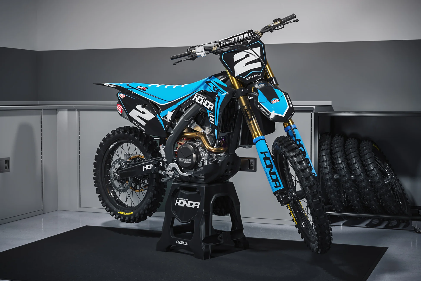Honda Lightening v3 Graphics Kit - CRF50 CRF110 CR125 CR250 CRF250r CRF450r CRF450RL CRF450RX CRF300L