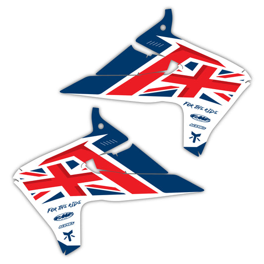 Radiator Shroud Graphics Kit - Fits Triumph TF 250-X, TF 450-X