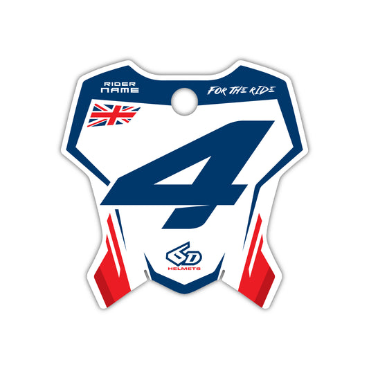 Front Number Plate Graphics Kit - Fits Triumph TF 250-X, TF 450-X