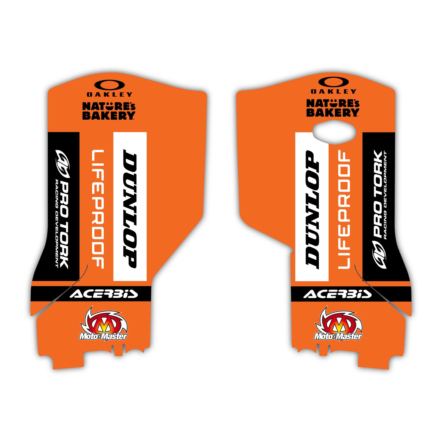 Lower Fork Guard Graphics Kit - Fits KTM SX50, SX65, SX85, 125 SX, 250 SX-F, 350 SX-F, 450 SX-F, 250 EXC-F, 300 EXC, 500 EXC-F