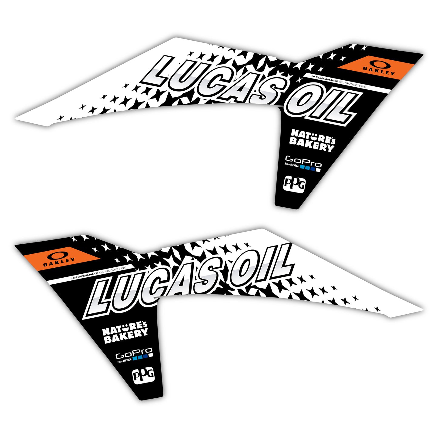 Radiator Shroud Graphics Kit - Fits KTM SX50, SX65, SX85, 125 SX, 250 SX-F, 350 SX-F, 450 SX-F, 250 EXC-F, 300 EXC, 500 EXC-F