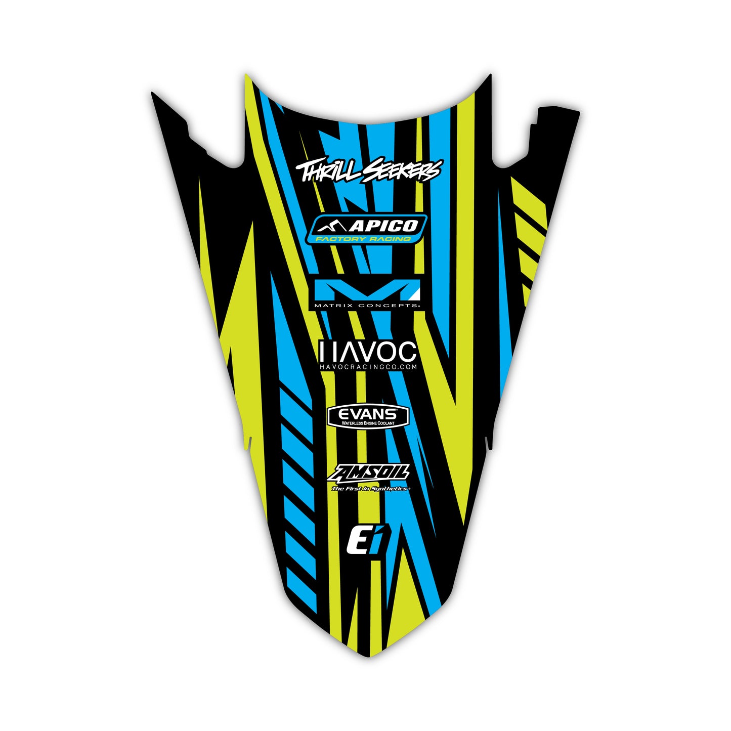 Rear Fender Graphics Kit - Fits Yamaha YZ125, YZ250, YZ250F, YZ450F, WR250F, WR450F