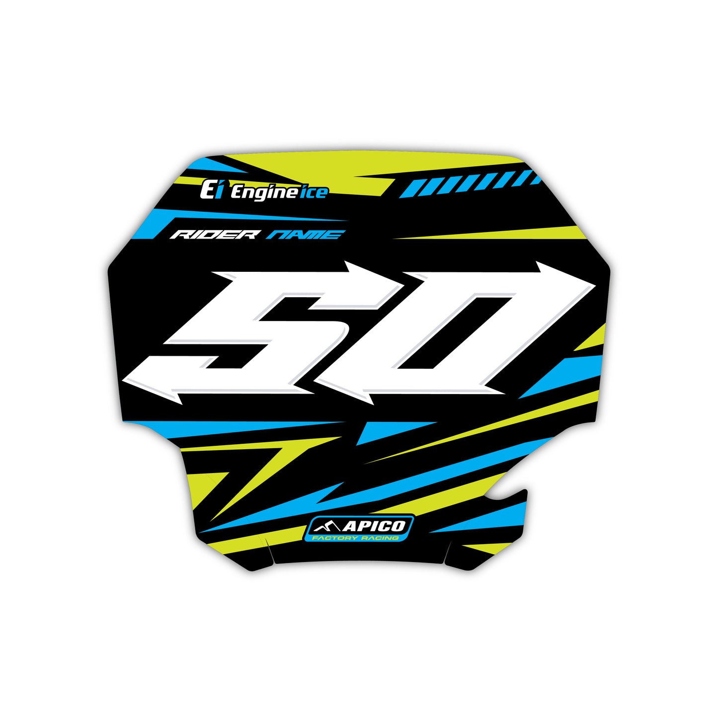 Front Number Plate Graphics Kit - Fits Yamaha YZ125, YZ250, YZ250F, YZ450F, WR250F, WR450F