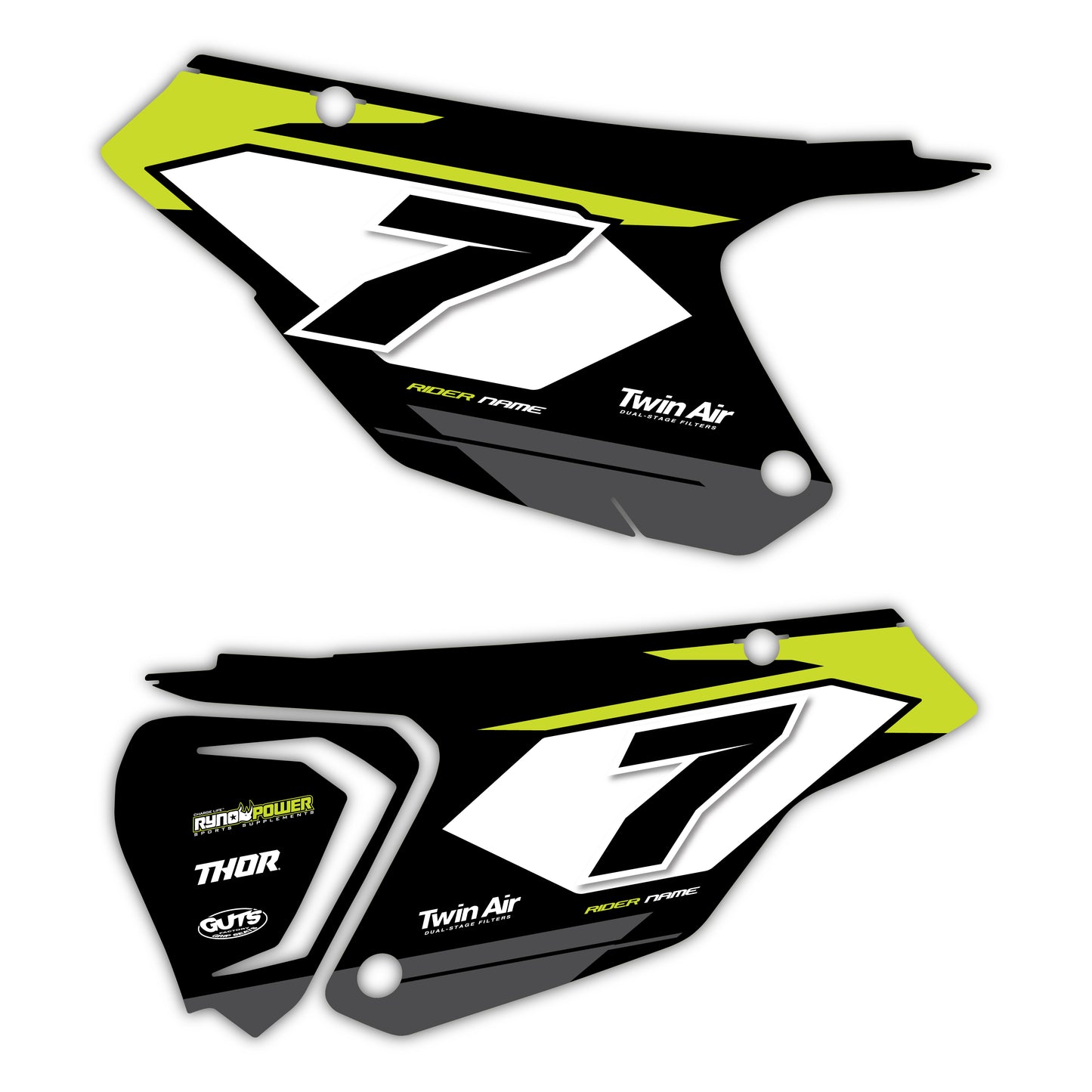 Side Number Plate Graphics Kit - Fits Triumph TF 250-X, TF 450-X