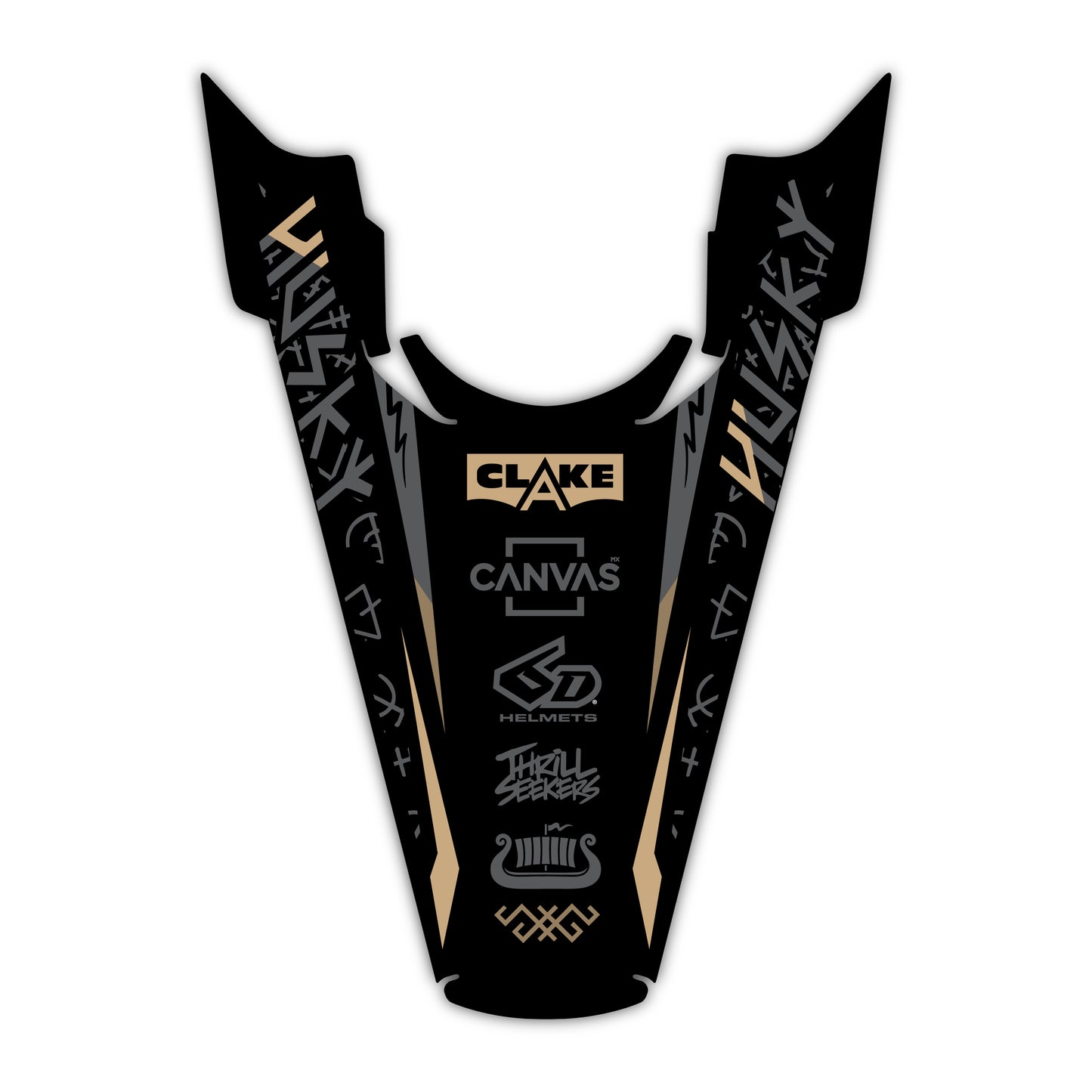 Rear Fender Graphics Kit - Fits Husqvarna TC 85, TC 125, FC 250, FC 350, FC 450, TE 300, FE 250, FE 350, FE 501