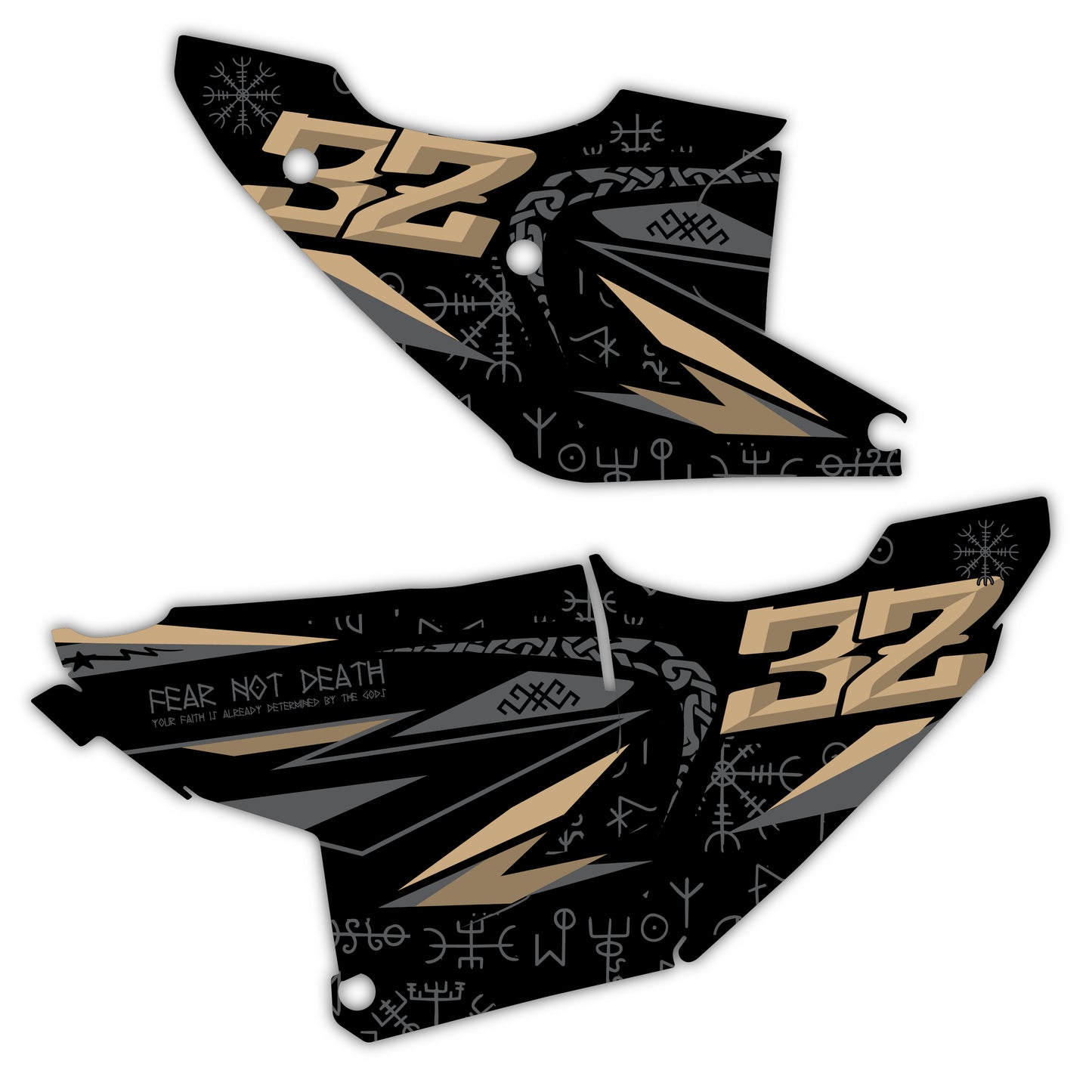 Side Number Plate Graphics Kit - Fits Husqvarna TC 85, TC 125, FC 250, FC 350, FC 450, TE 300, FE 250, FE 350, FE 501