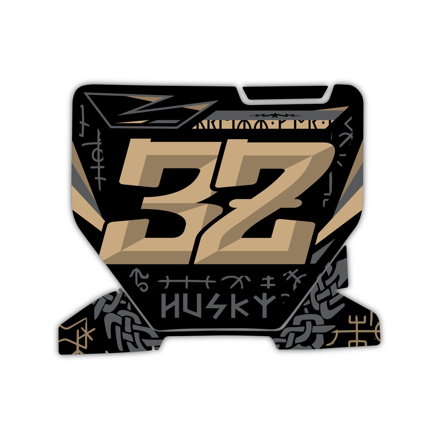 Front Number Plate Graphics Kit - Fits Husqvarna TC 85, TC 125, FC 250, FC 350, FC 450, TE 300, FE 250, FE 350, FE 501