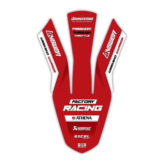 GasGas 2021-23 Front Fender Mudguard Plastic & Graphics Bolt-On kit - MC 125 - MC 250 - EC 250 - EC 300 - MC 250F - EX 250 - EC 250F - EX 250F - EX 300 - MC 350F