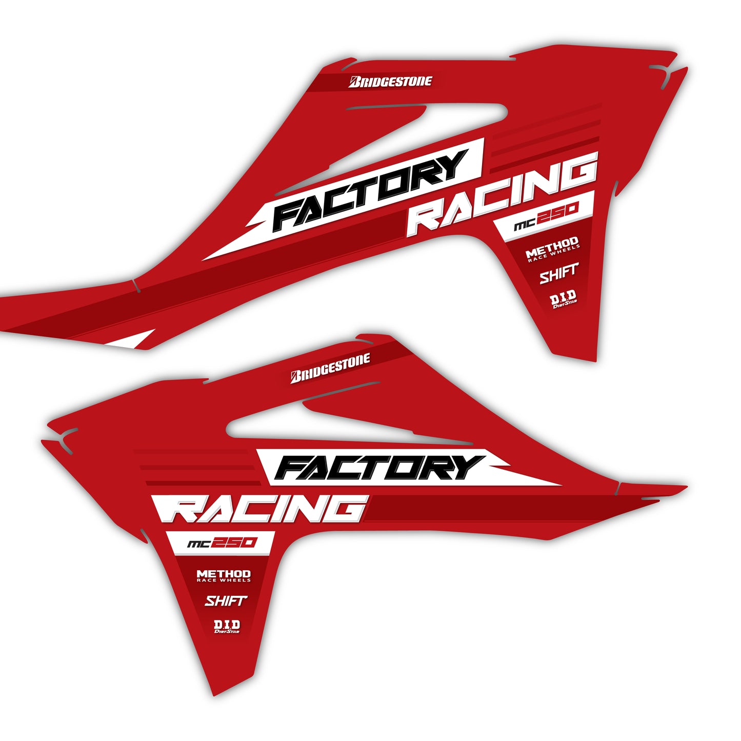 Radiator Shroud Graphics Kit - Fits GasGas MC 85, MC 125, MC 250F, MC 450F, EX 250F, EX 300, EC 250, EC 300
