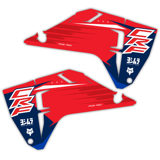 Radiator Shroud Graphics Kit - Fits Honda CRF250R, CRF450R, CRF450RX, CR125, CR250