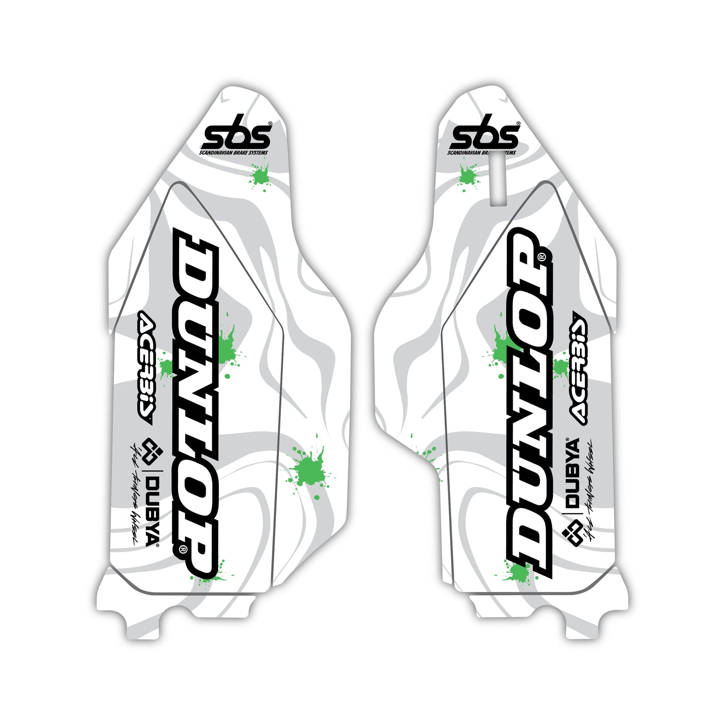 Lower Fork Guard Graphics Kit - Fits Kawasaki KX65, KX85, KX250, KX250F, KX450F, KX450X