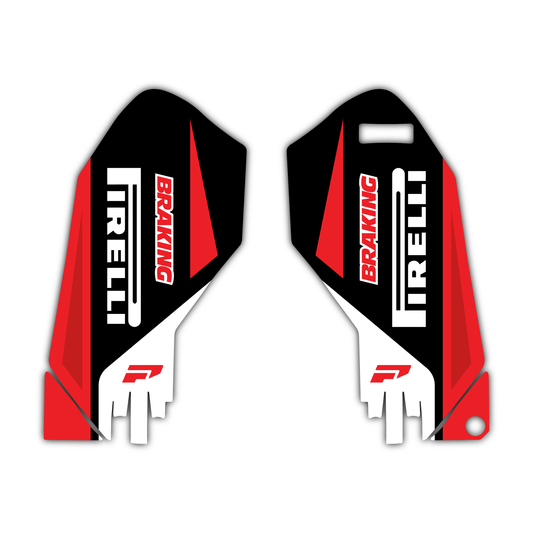 Lower Fork Guard Graphics Kit - Fits Beta RR X-PRO RX 2T 250 350 RX 4T 450