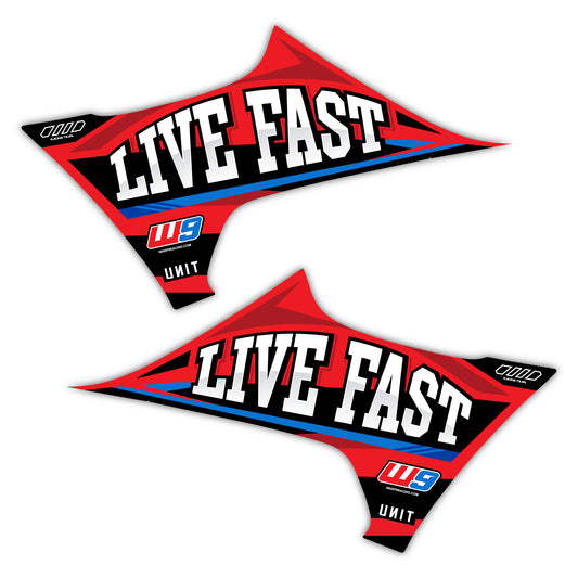 Radiator Shroud Graphics Kit - Fits Stark Future Stark VARG Electric Motocross Bike