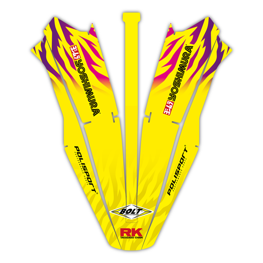 Front Fender Mudguard Graphics Kit - Fits Suzuki DR-Z4S & SM 2025