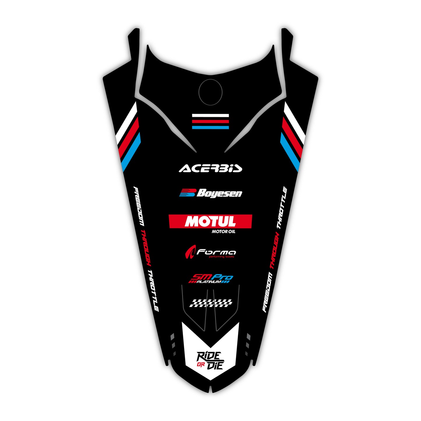 Rear Fender Graphics Kit - Fits Yamaha YZ125, YZ250, YZ250F, YZ450F, WR250F, WR450F