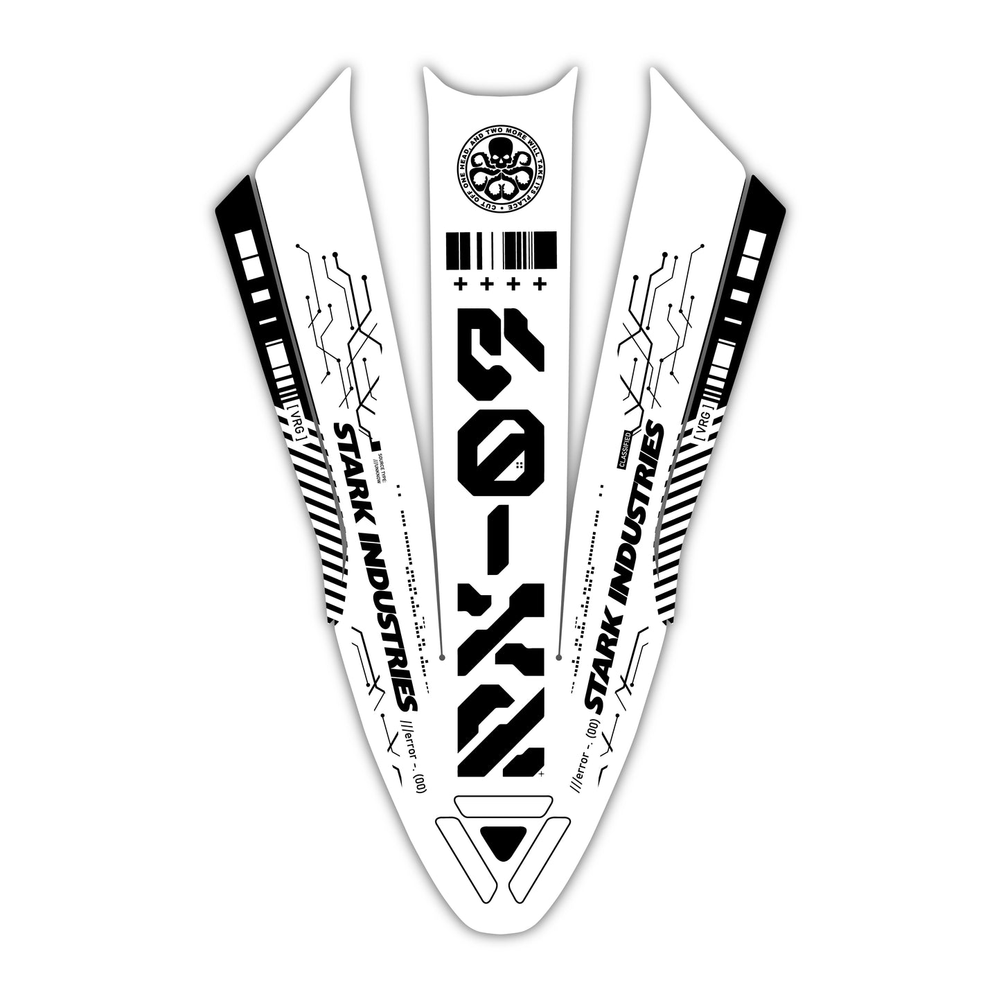 Front Fender Graphics Kit - Fits Stark Future Stark VARG Electric Motocross Bike