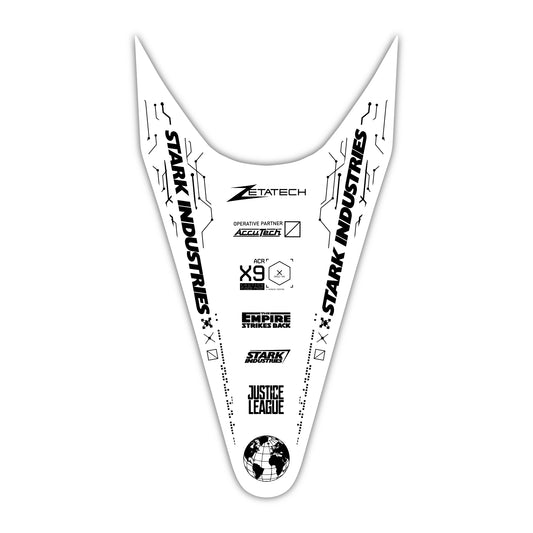 Rear Fender Graphics Kit - Fits Stark Future Stark VARG Electric Motocross Bike