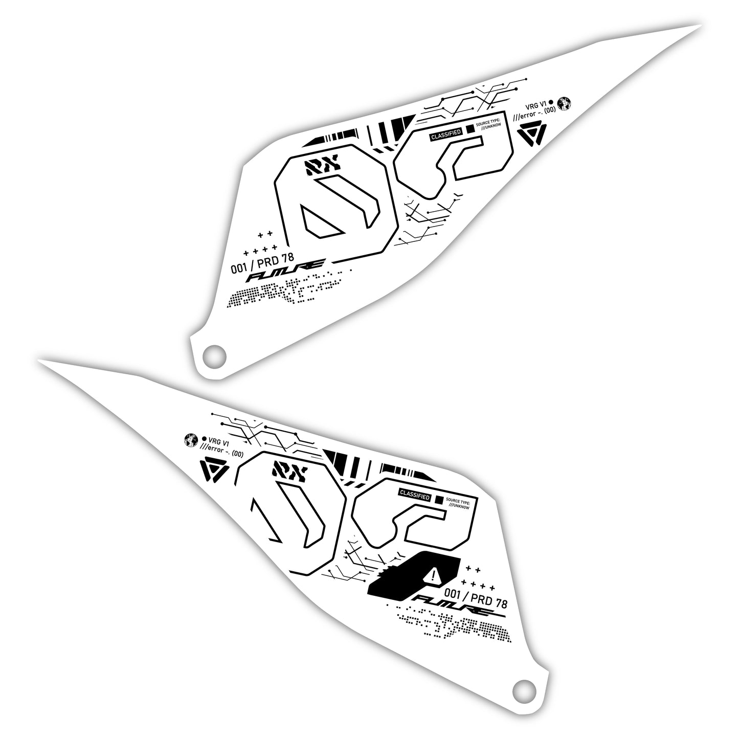 Side Number Plate Graphics Kit - Fits Stark Future Stark VARG Electric Motocross Bike