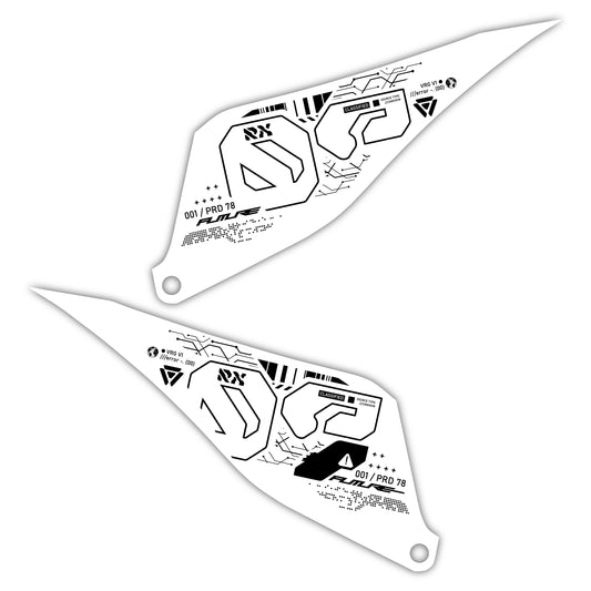 Side Number Plate Graphics Kit - Fits Stark Future Stark VARG Electric Motocross Bike