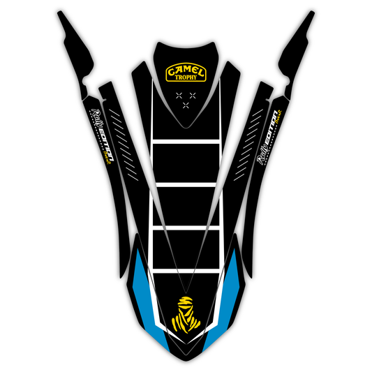 Upper Front Fender Mudguard Graphics Kit - Fits Yamaha Tenere 700 2025 Rally Model