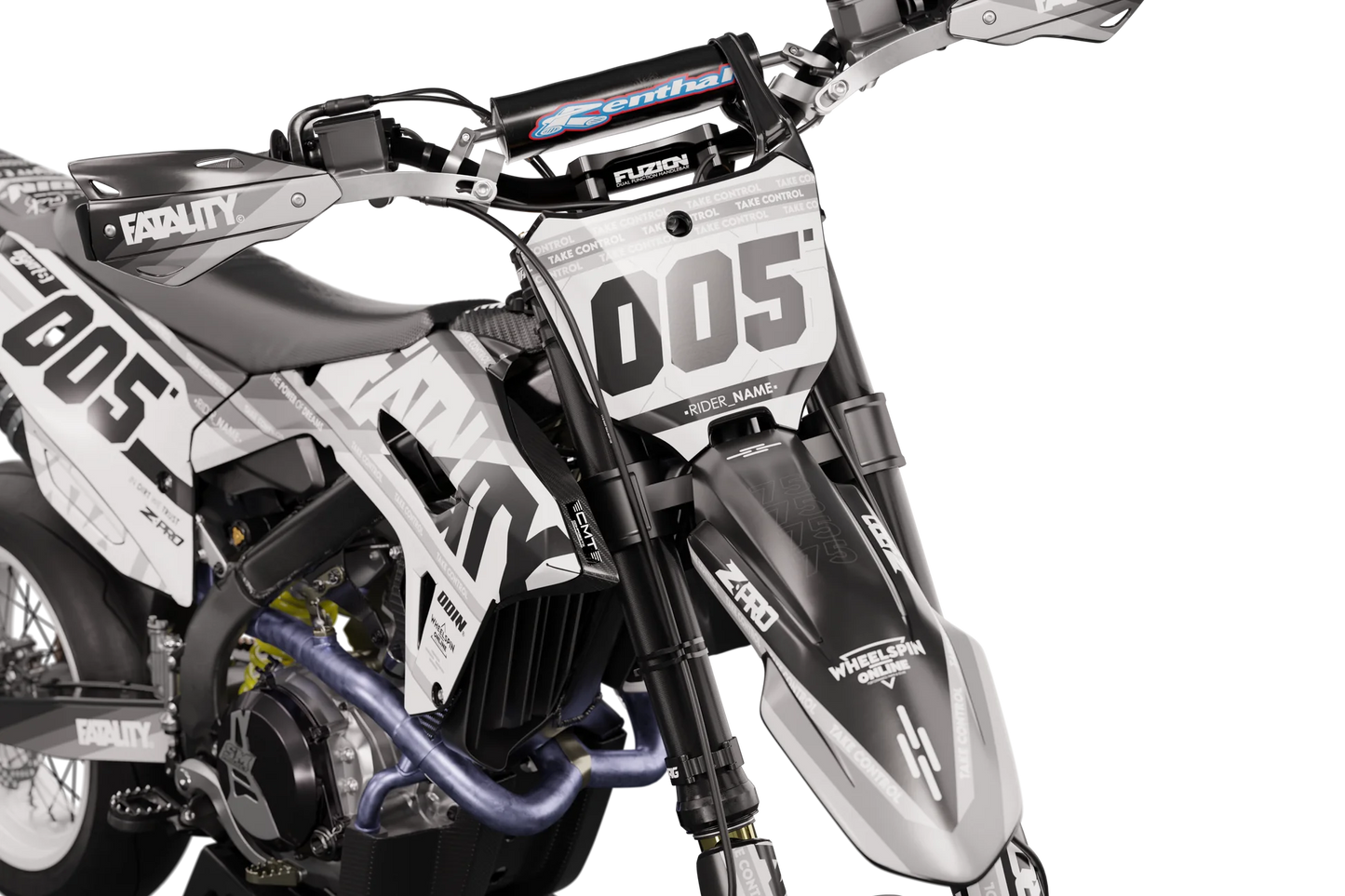 Honda Noir Graphics Kit - CRF50 CRF110 CR125 CR250 CRF250r CRF450r CRF450RL CRF450RX CRF300L