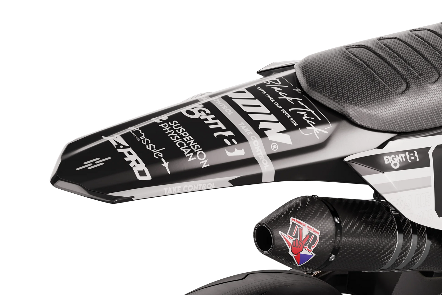Honda Noir Graphics Kit - CRF50 CRF110 CR125 CR250 CRF250r CRF450r CRF450RL CRF450RX CRF300L
