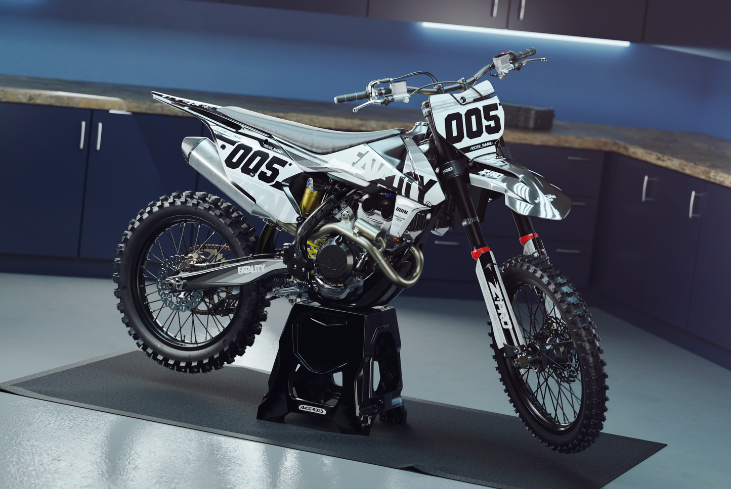 KTM Noir Graphics Kit - SX50 SX65 SX85 SX SXF EXC XC EXCF Six Days 125+