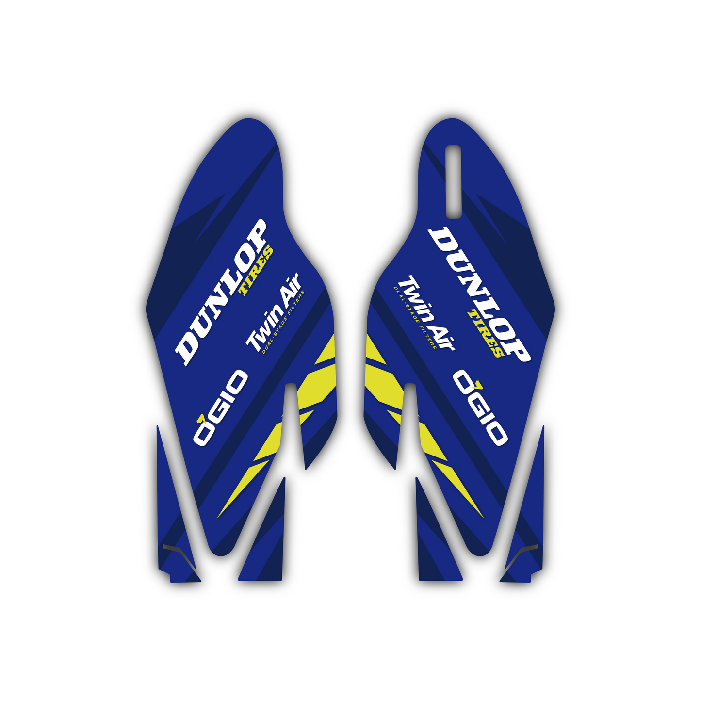 Lower Fork Guard Graphics Kit - Fits Yamaha YZ125, YZ250, YZ250F, YZ450F, WR250F, WR450F