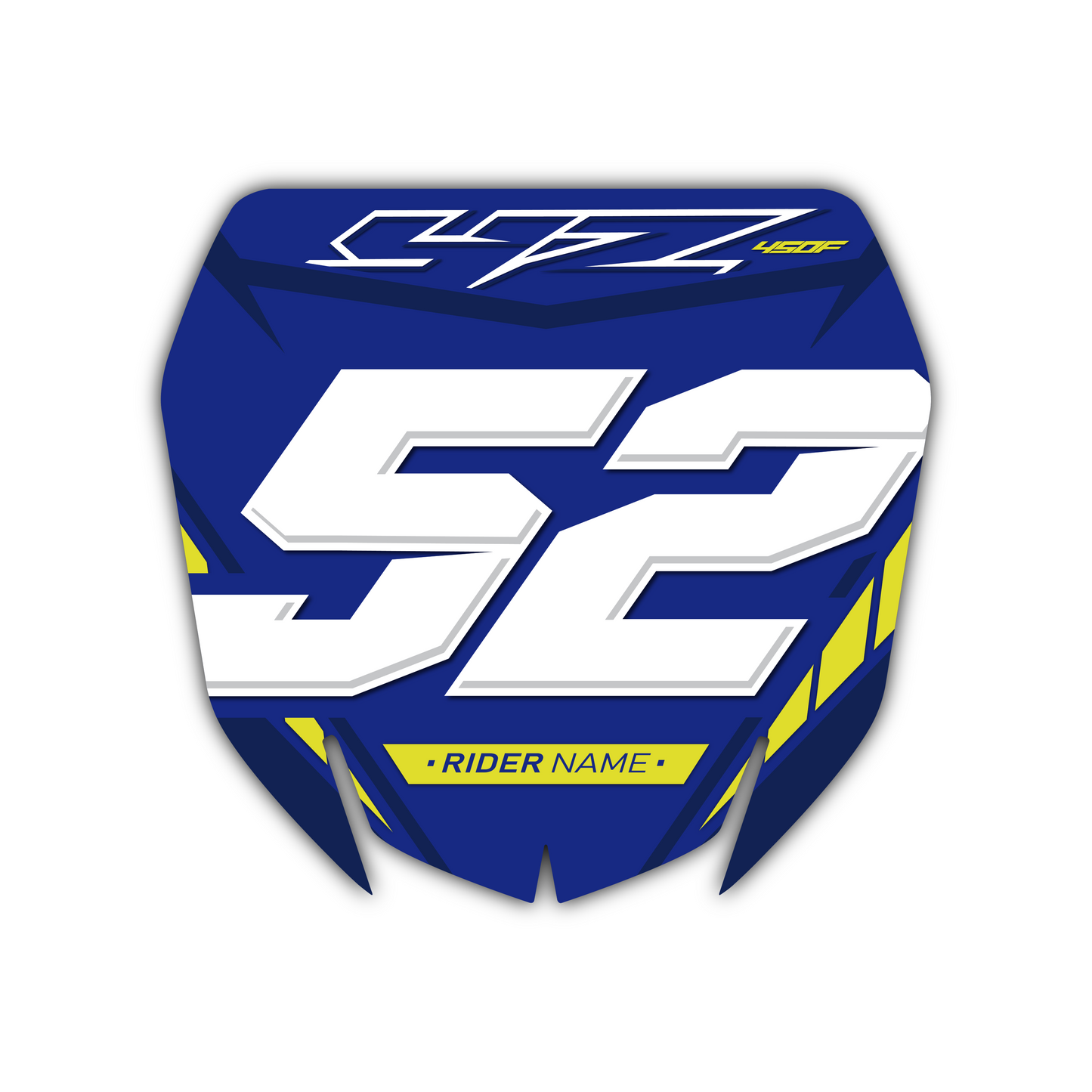 Front Number Plate Graphics Kit - Fits Yamaha YZ125, YZ250, YZ250F, YZ450F, WR250F, WR450F