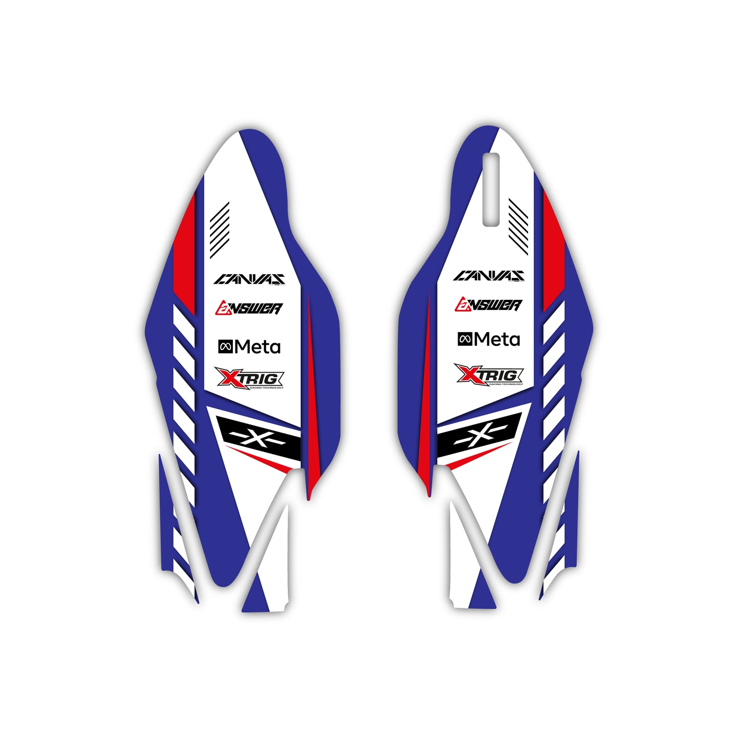 Lower Fork Guard Graphics Kit - Fits Yamaha YZ125, YZ250, YZ250F, YZ450F, WR250F, WR450F