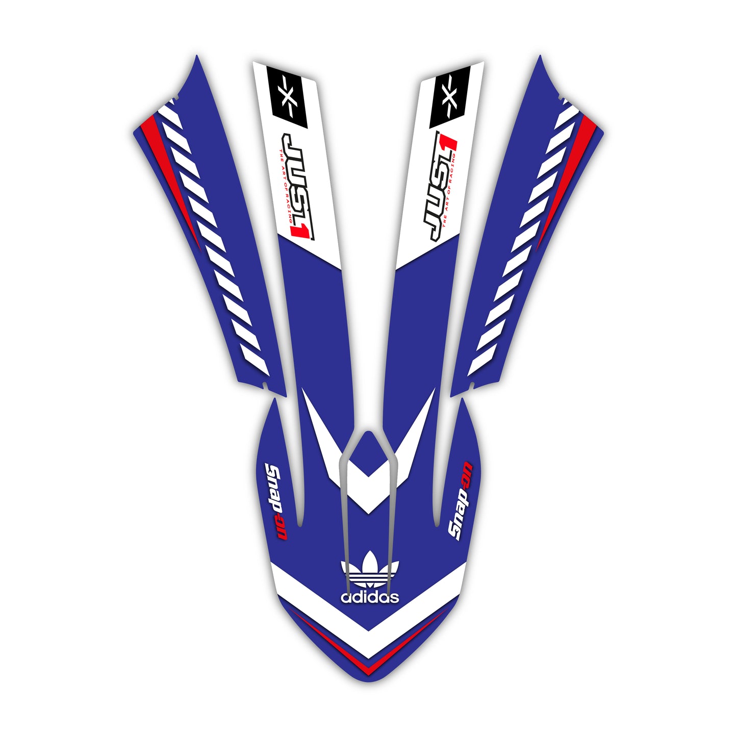 Front Fender Graphics Kit - Fits Yamaha YZ125, YZ250, YZ250F, YZ450F, WR250F, WR450F
