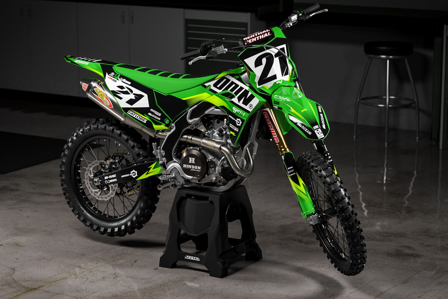 Kawasaki Void Graphics Kit - KX65 KX85 KLX110 KX125 KX250 KX250F KX450F