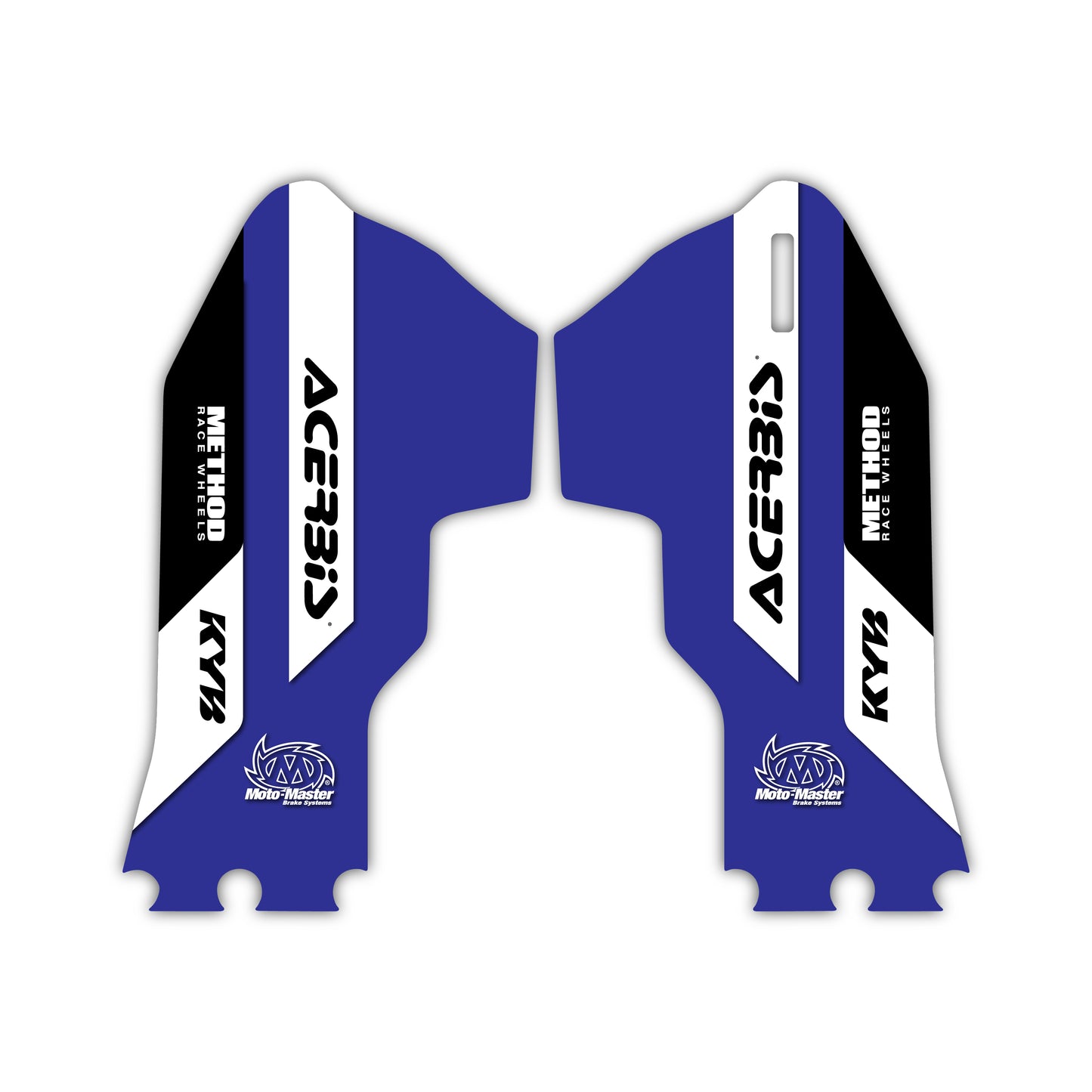 Lower Fork Guard Graphics Kit - Fits Yamaha YZ125, YZ250, YZ250F, YZ450F, WR250F, WR450F
