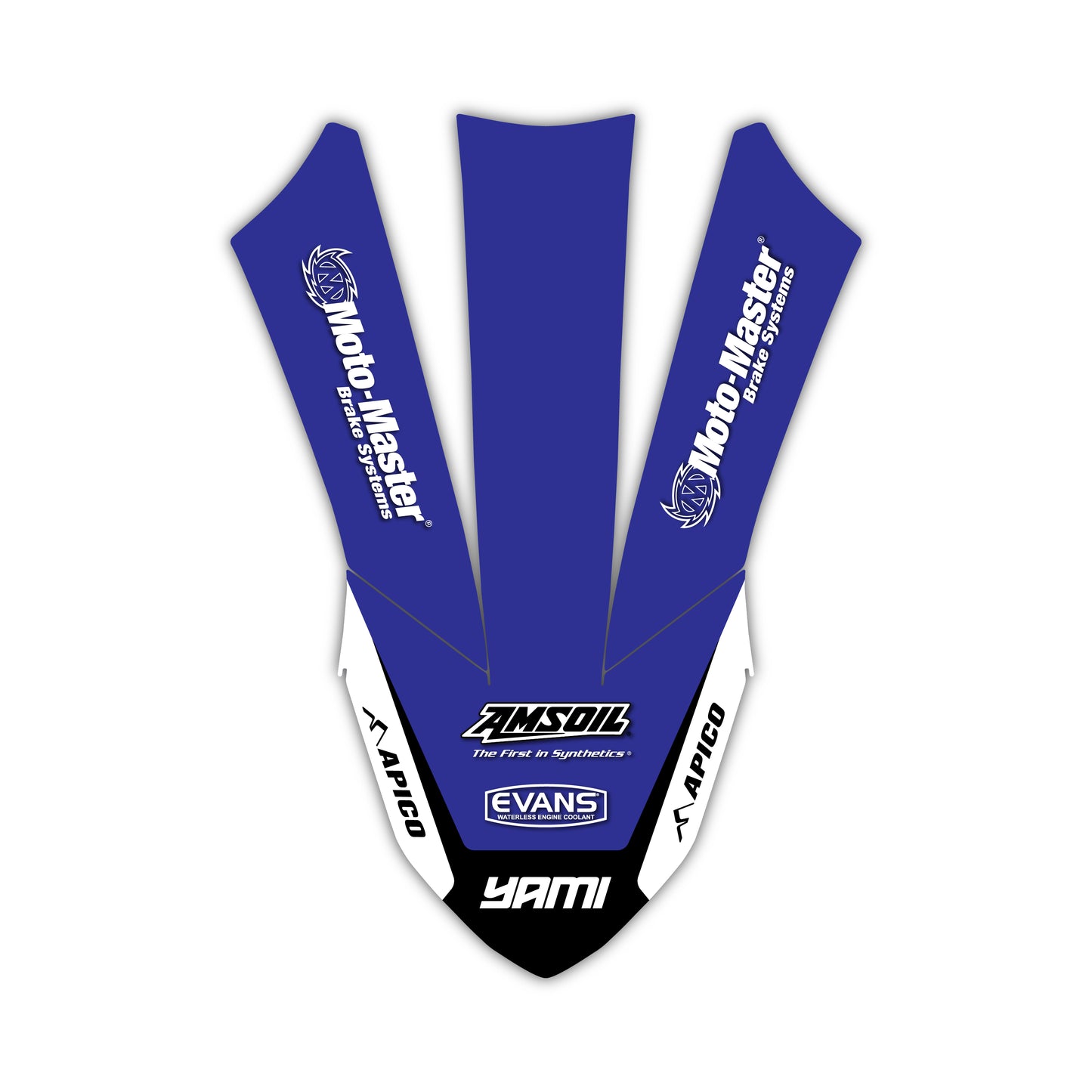 Front Fender Graphics Kit - Fits Yamaha YZ125, YZ250, YZ250F, YZ450F, WR250F, WR450F