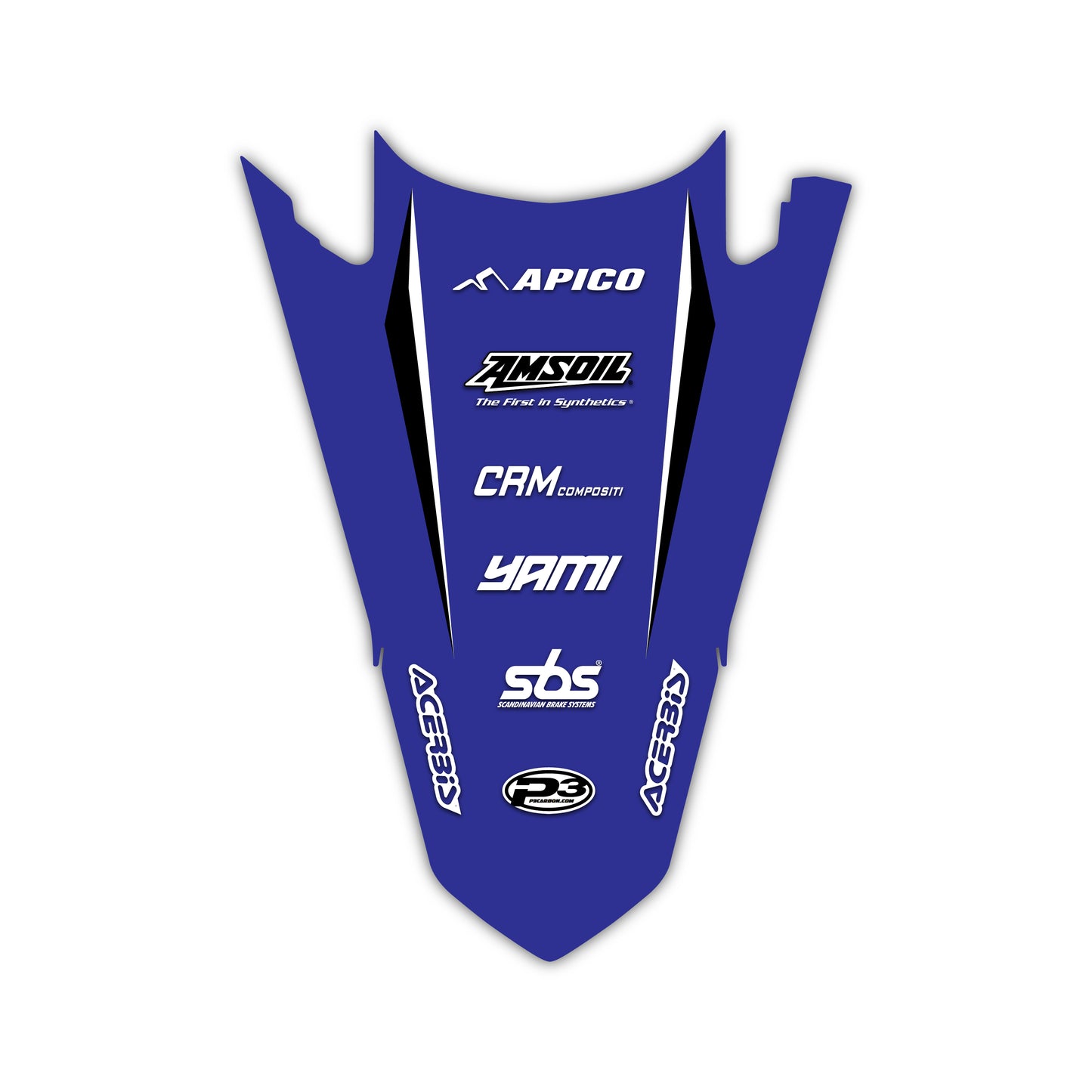 Rear Fender Graphics Kit - Fits Yamaha YZ125, YZ250, YZ250F, YZ450F, WR250F, WR450F