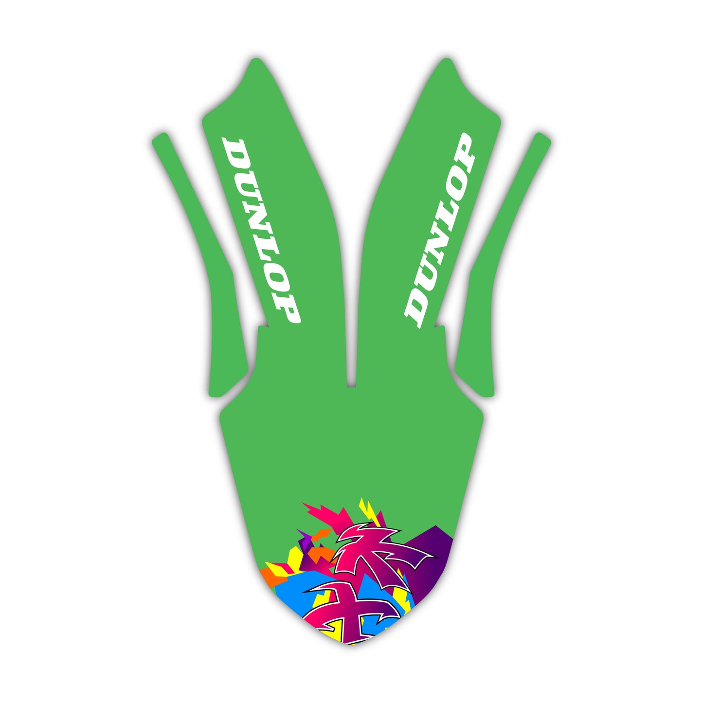 Front Fender Graphics Kit - Fits Kawasaki KX65, KX85, KX250, KX250F, KX450F, KX450X