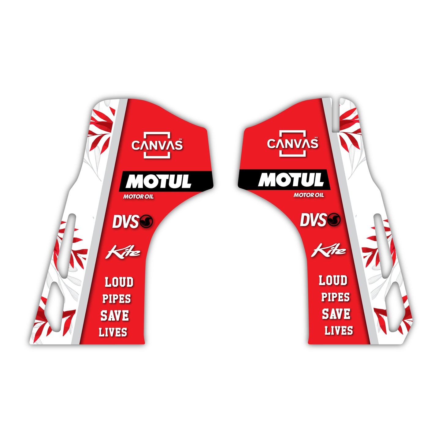 Lower Fork Guard Graphics Kit - Fits Honda CRF250R, CRF450R, CRF450RX, CR125, CR250