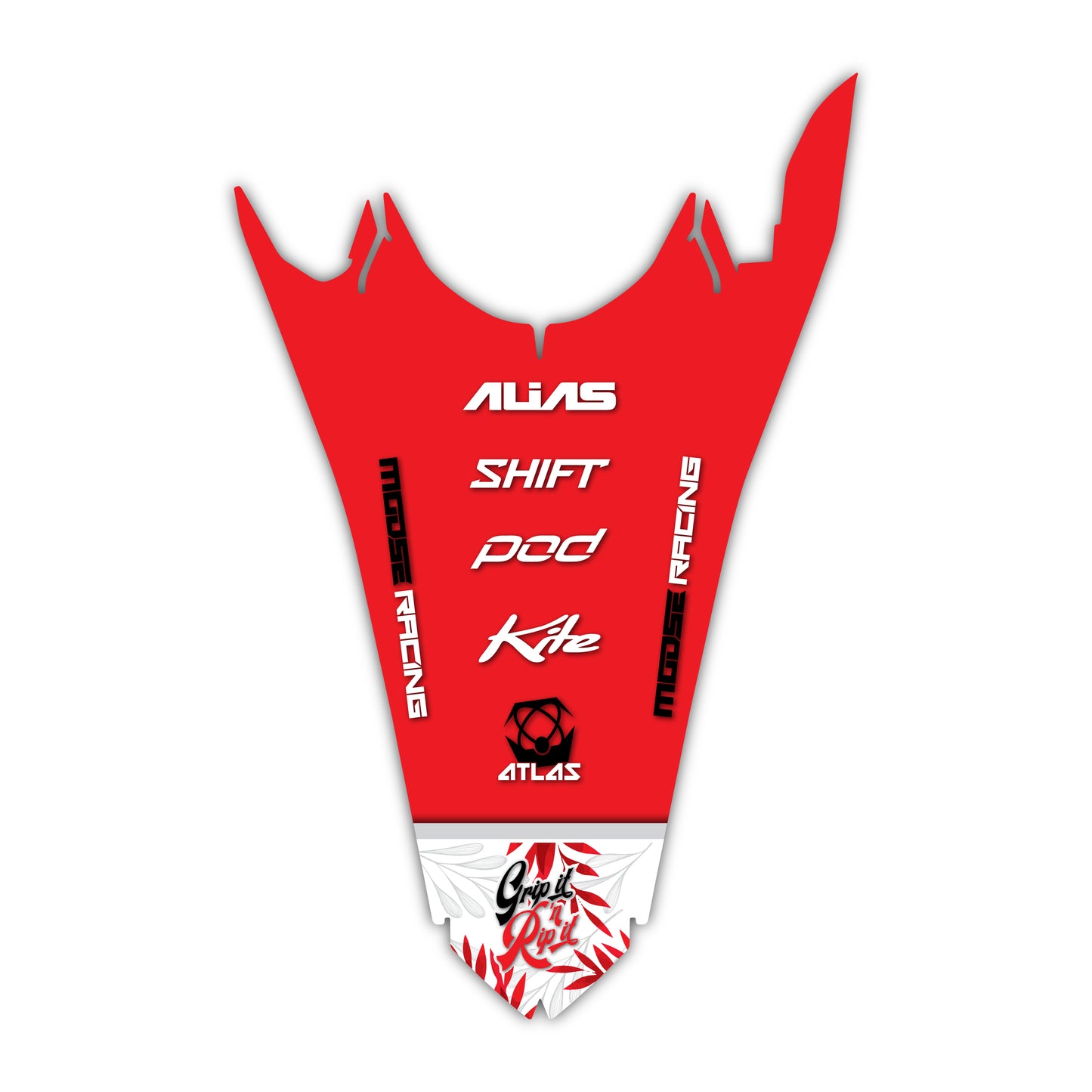 Rear Fender Graphics Kit - Fits Honda CRF250R, CRF450R, CRF450RX, CR125, CR250