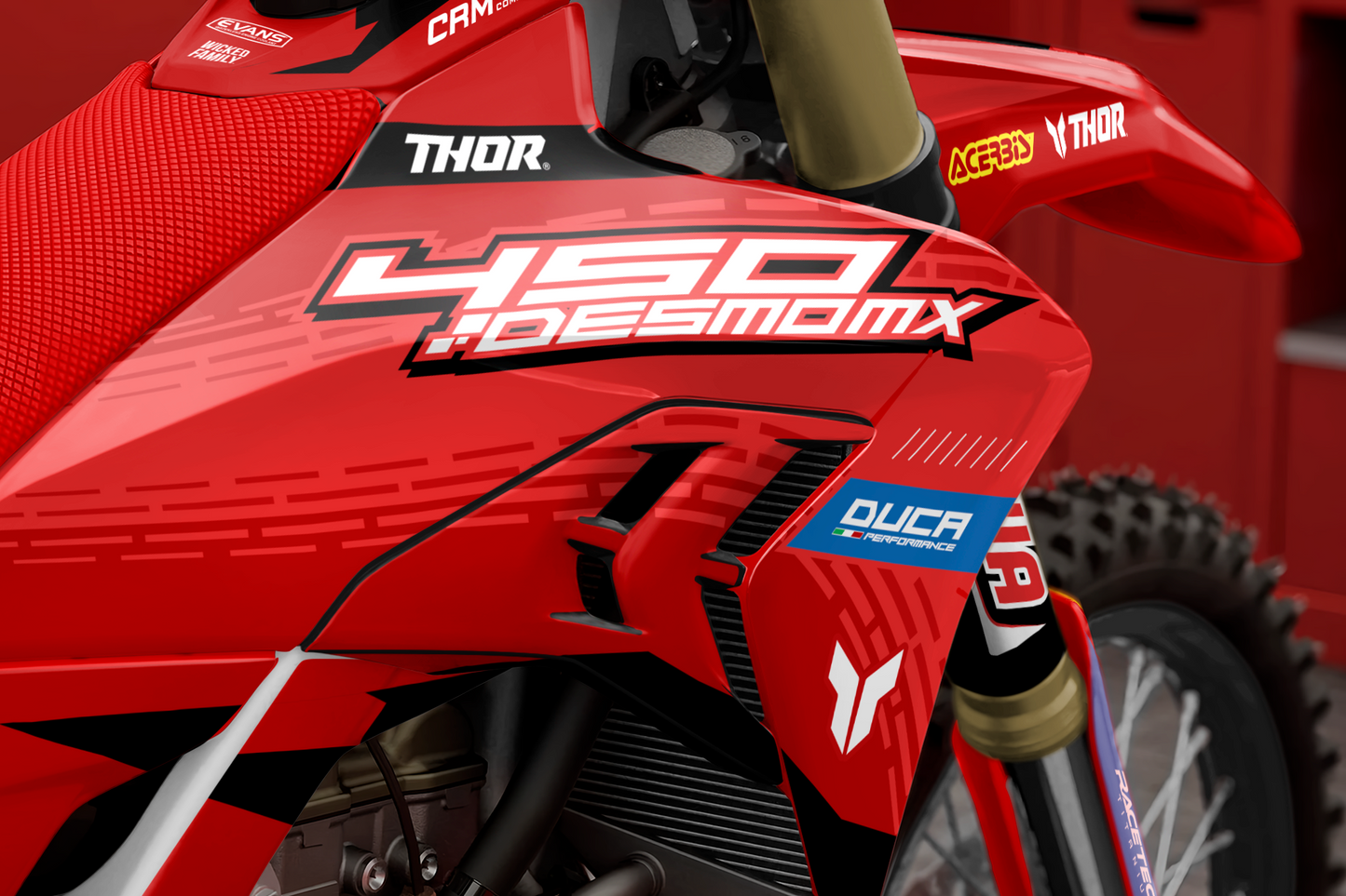 Ducati Imola Graphics Kit - Desmo 250 MX 450 MX