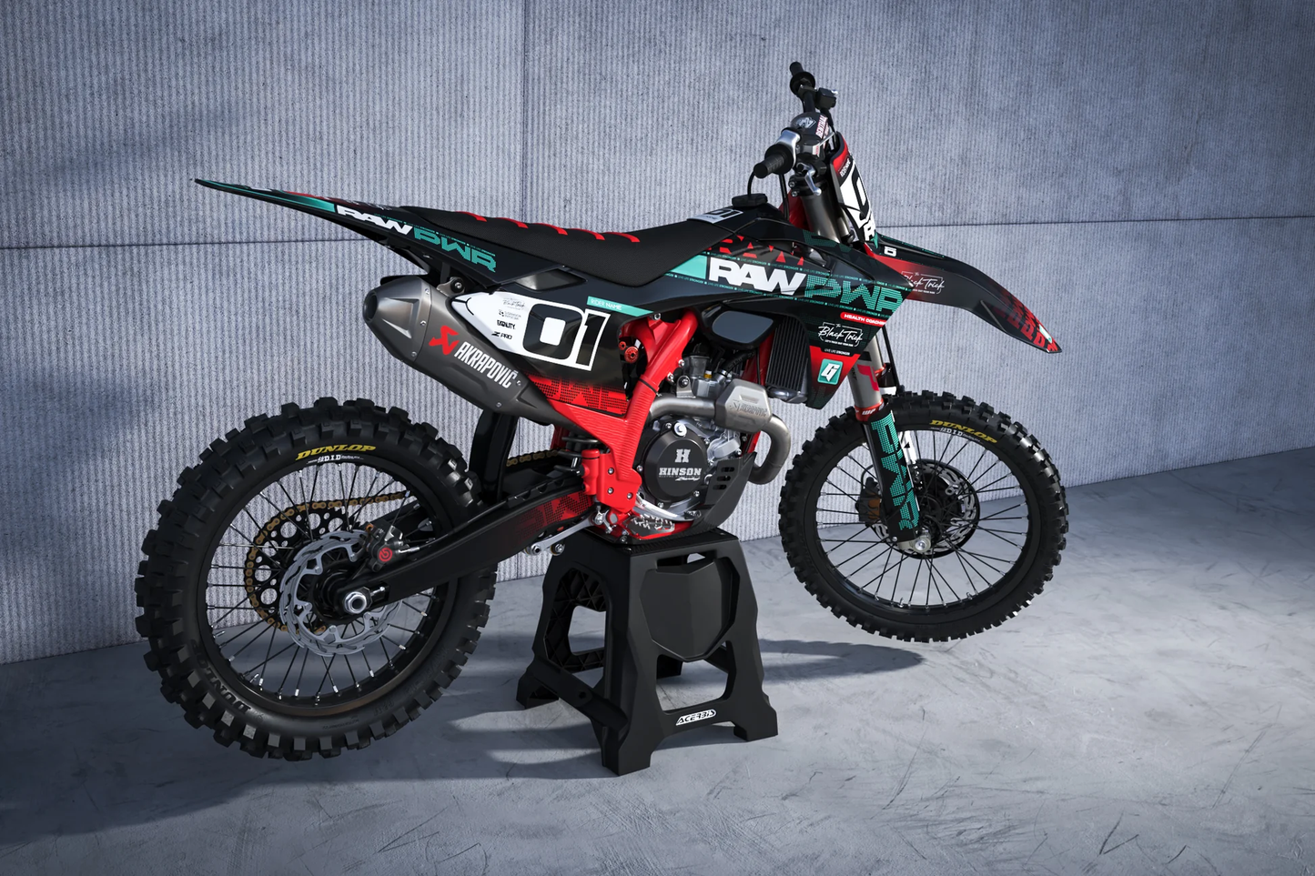 GasGas RAW PWR Graphics Kit - MC50 MC65 MC85 SM700 ES700 MC250F MC350F MC450F EC250F EC350F