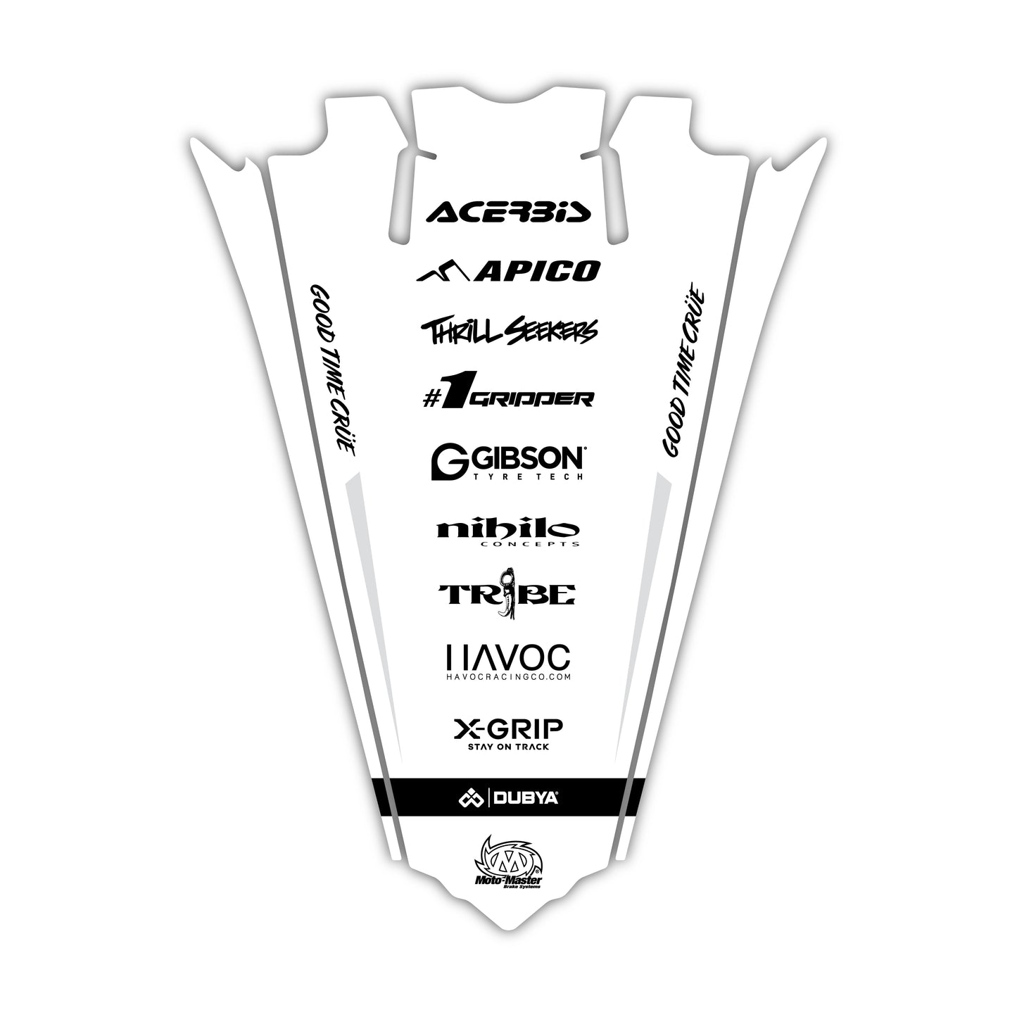 Rear Fender Graphics Kit - Fits Kawasaki KX65, KX85, KX250, KX250F, KX450F, KX450X