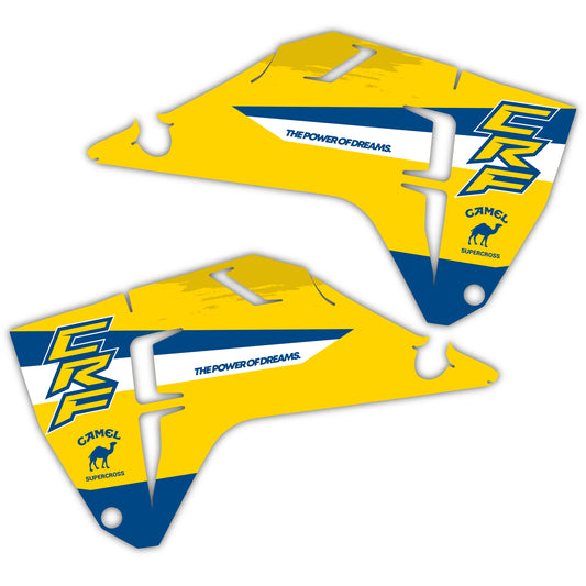 Radiator Shroud Graphics Kit - Fits Honda CRF250R, CRF450R, CRF450RX, CR125, CR250