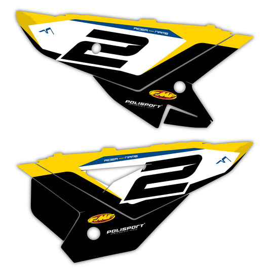 Side Number Plate Graphics Kit - Fits Honda CRF250R, CRF450R, CRF450RX, CR125, CR250